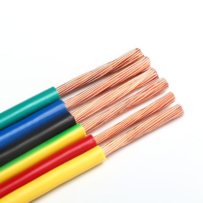 Αγορά Προσαρμοσμένο χρώμα 1.5mm PVC μονωμένο ευέλικτο σύρμα H07V-U για το κτίριο online manufacture