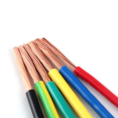Αγορά IEC 60227 4mm BV Στερεό νήμα χαλκού με στερεά νήματα Προσαρμοσμένο καλώδιο μόνωσης PVC online manufacture