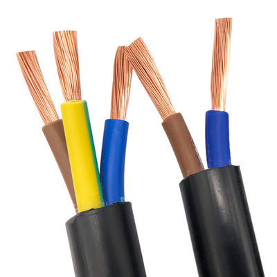 Απομονωμένο PVC 4 πυρήνες 15mm 25mm 4mm 6mm Ευέλικτο χαλκό πυρήνα Ηλεκτρικό καλώδιο ρεύματος