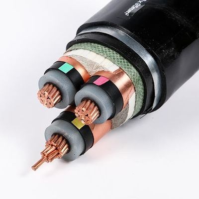 Μαύρο καλώδιο υπόγειας υψηλής τάσης 110kV XLPE 50mm για την κατασκευή