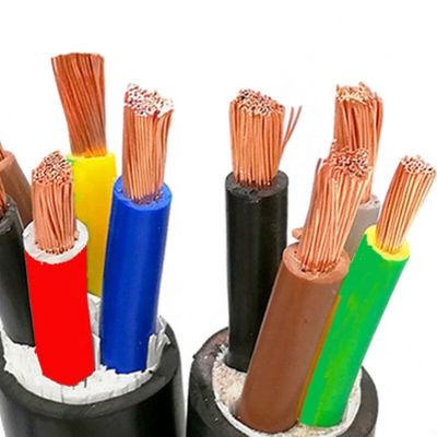 4 πυρήνες 1.5MM 2.5MM 4MM 6MM χαμηλής τάσης PVC μονωμένο και περιβαλλόμενο καλώδιο ηλεκτρικής ενέργειας